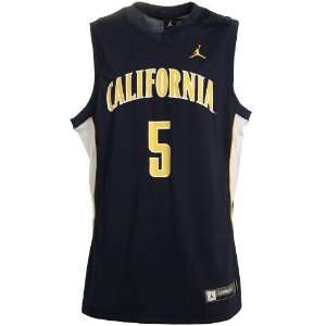 Nike Cal Golden Bears #5 Navy Blue Replica Basketball Jersey  