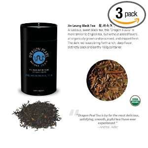 Dragon Pearl Tea, Jin Leung Black Tea, Loose Leaf, 3.53 Ounce Tins 