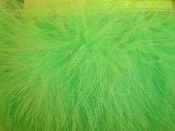 HOT LIME FLUFFY TRIM LOT OF 3     5.00  