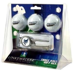  Akron Zips 3 Golf Ball Gift Pack w/ Kool Tool   NCAA 