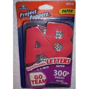  Project Popperz Repositionable 2.5 Red Letters 300 