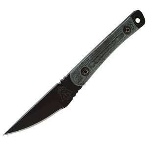 Tops Knives Scalpel, Black Blade, Plain, Nylon Sheath  