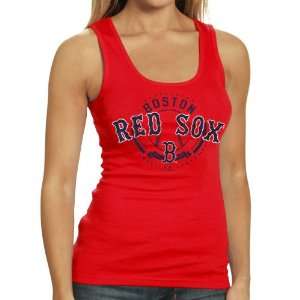  Boston Red Sox Ladies Line Up Tank Top   Red Sports 
