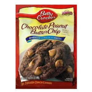 Betty Crocker Cookie Mix, Chocolate Peanut Butter Chip, 17.2 oz (Pack 