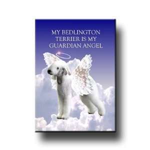Bedlington Terrier Guardian Angel Fridge Magnet