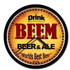  BEEM beer and ale cerveza wall clock 