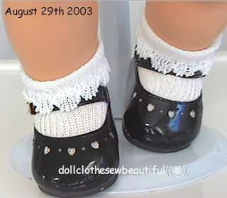 DOLL CLOTHES fit Bitty Baby EZ Close Black Patent Shoes  