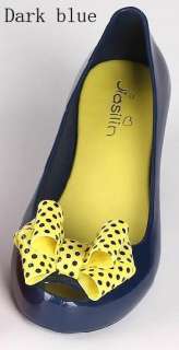 Trendy women shoes comfy soft jelly plastic open toe wedge heel pumps 