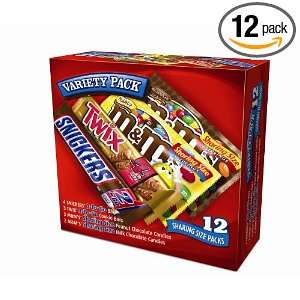 Mars King Size Variety Pack, 12 Count  Grocery & Gourmet 