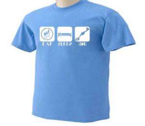 Eat Sleep Dig Metal Detector T Shirt  