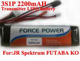 RC LiPo Transmitter Battery For Futaba JR Spektrum KO  