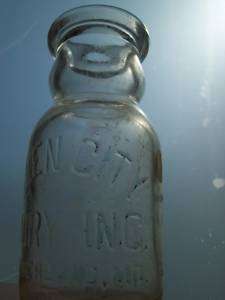 Cream Top Vintage Bottle Queen City Dairy CUMBERLAND MD  