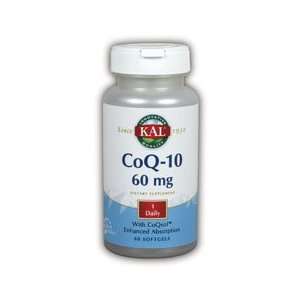  CoEnzyme Q 10 60 Softgel 60 mg By Kal Health & Personal 