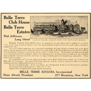  1907 Ad Belle Terre Estates Dan Alvord Port Jefferson 