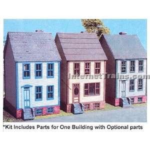 Branchline Trains HO Scale Row House w/Details Kit Toys 