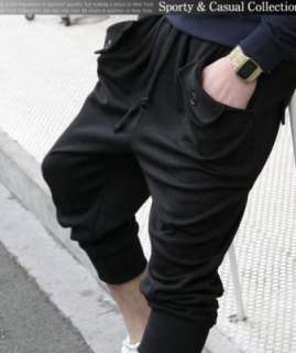Casual Sporty Pockets Baggy Pants(BG33),BLACK / sz L,XL  