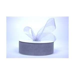  Organza Ribbon   Silver (100 yards) Arts, Crafts & Sewing