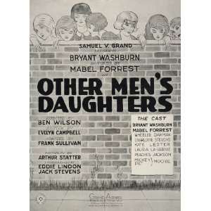  Other Mens Daughters Ben Wilson   Original Print Ad