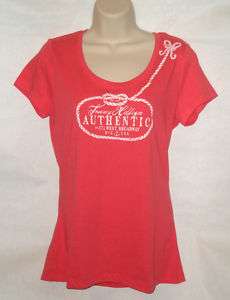 Tommy Hilfiger Womens T shirt Graphic Tee Red M New  