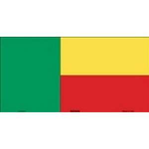  Benin Flag License Plate Plates Tags Tag auto vehicle car 