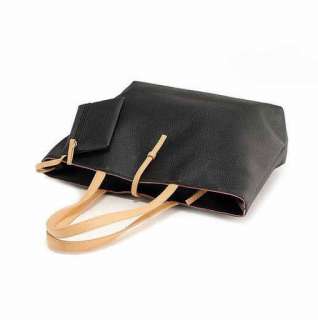 Simple Korean Style Lady Women Hobo PU Leather Messenger Handbag 