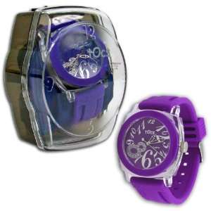 TOCS Wrist Watch   PLUM   Analog Round Timepieces