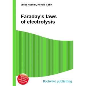  Faradays laws of electrolysis Ronald Cohn Jesse Russell 