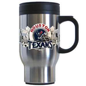 Houston Texans Stainless Steel & Pewter Travel Mug  Sports 