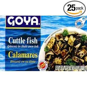 Goya Flte Calamares Tinta, 4 Ounce Units (Pack of 25)  