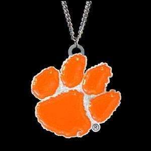  College Logo Pendant on Chain   Clemson Tigers Everything 