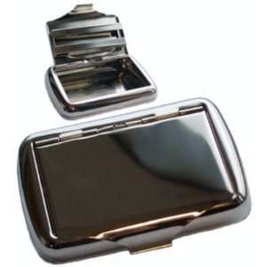  County Engraving Chrome Plated Tobacco Box Tin Engraved 