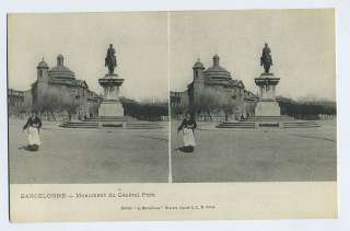 Spain Barcelona 1910s stereoview postcard lot SET of 12  