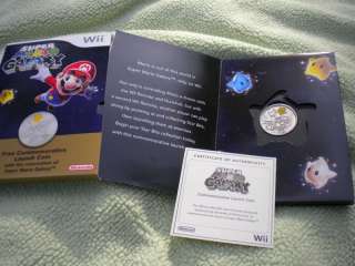 collectible coin from Super Mario Galaxy with coa  