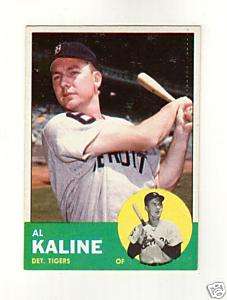 1963 Topps #25 * Tigers Al Kaline * EX  