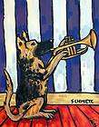 GERMAN SHEPHERD trumpet pictureDOG art gift Mug 11 oz