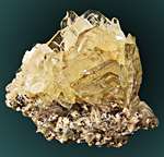 Gem Yellow BARITE Crystal Cluster Miraflores Peru  