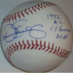  Dennis Eckersley 1992 AL CY Young MVP Autographed 