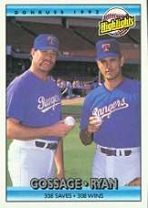 1992 Donruss #555 N.Ryan/G.Gossage HL  