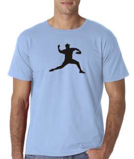 Mens Baseball Pitcher Bat Ball Pitching Sports T Shirt Tee  