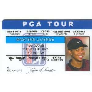  Tiger Woods Golf Pro Collectors Card 