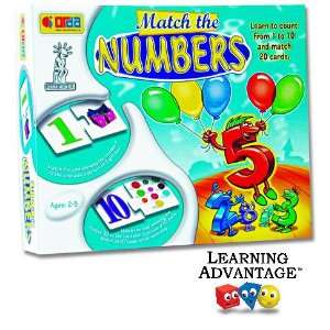    Learning Advantage MATCH THE NUMBERS Ages 2 5 (2009) Toys & Games