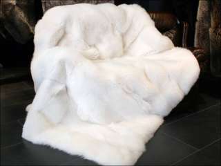 560 SAGA Shadow real fox fur blanket fur throw  