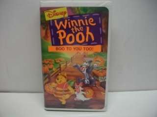 Winnie the Pooh Boo to You Too Hollaween VHS kids Movie  