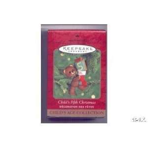 Childs Fifth Christmas Childs Age collection2000 hallmark ornament