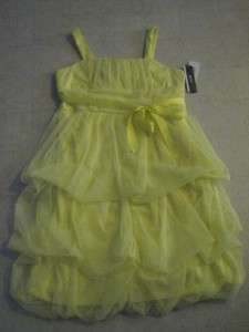 BCX Yellow Dress For Girls Sz 12/14/16   NWT $48  