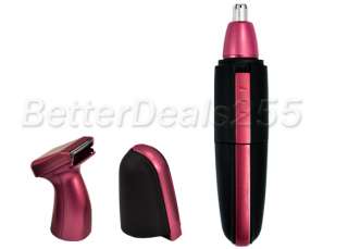 in1 Deluxe Red Groomer Set Beard & Nose Hair Trimmer Washable