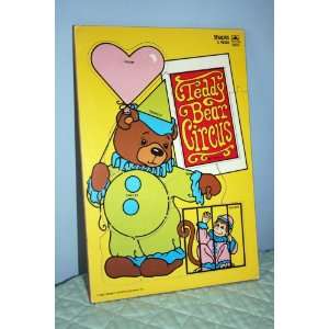  Teddy Bear Circus Learning Shapes Wood Style Puzzle (9 