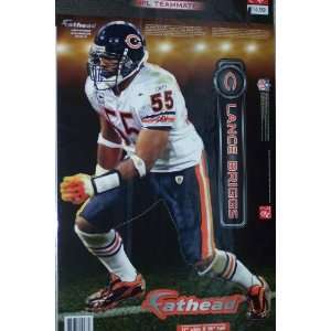  Lance Briggs Fathead Chicago Bears Official NFL Wall 