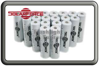 Solarforce® 20x18650 2400mAh 3.7v Rechargeable Battery  
