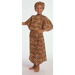  West African Girl Kids Costume by Childrens Factory Toys 